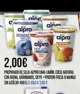 Claudio Preparado de soja alpro lima-limón, coco, natural oferta