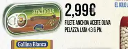 Claudio Filete anchoa aceite oliva pelazza lata oferta