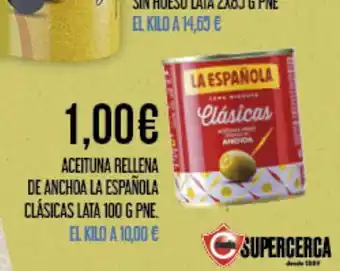 Claudio Aceituna rellena de anchoa la española clásicas lata oferta