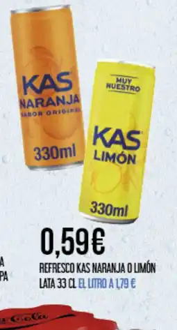 Claudio Refresco kas naranja o limón lata oferta