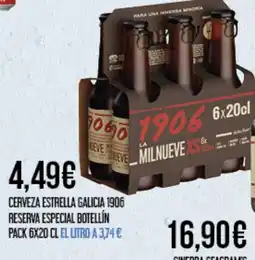 Claudio Cerveza estrella galicia 1906 reserva especial botellín oferta