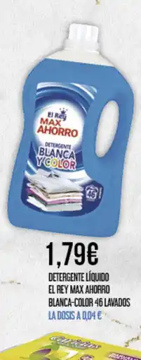 Claudio Detergente líquido el rey max ahorro blanca-color 46 lavados oferta