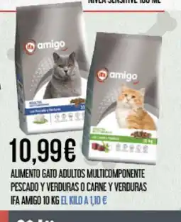 Claudio Alimento gato adultos multicomponente pescado y verduras o carne y verduras ifa amigo oferta