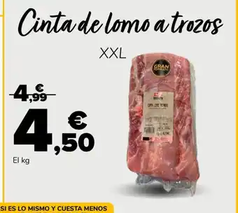 Supeco Cinta de lomo a trozos oferta