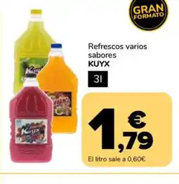 Supeco KUYX Refrescos varios sabores oferta