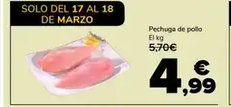 Supeco Pechuga de pollo oferta