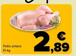 Supeco Pollo entero oferta