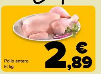 Supeco Pollo entero oferta