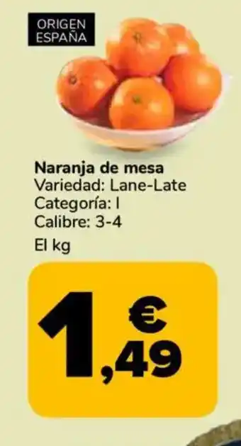 Supeco Naranja de mesa oferta