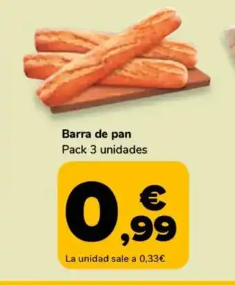 Supeco Barra de pan oferta