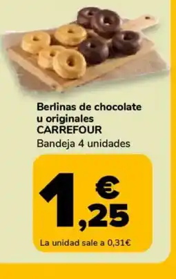 Supeco Berlinas de chocolate u originales oferta