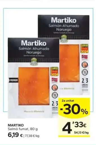 Caprabo MARTIKO Salmó fumat oferta