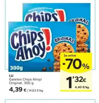 Caprabo LU Galetes Chips Ahoy! Original oferta