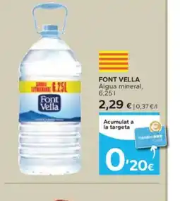 Caprabo FONT VELLA Aigua mineral oferta