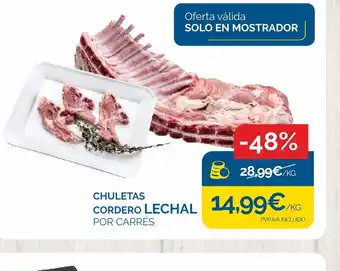 Cash Ecofamilia Chuletas cordero lechal oferta