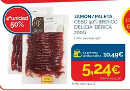 Cash Ecofamilia Jamón/paleta cebo 50% ibérico delicia ibérica oferta