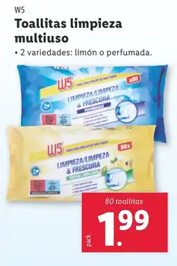 Lidl W5 Toallitas limpieza multiuso oferta