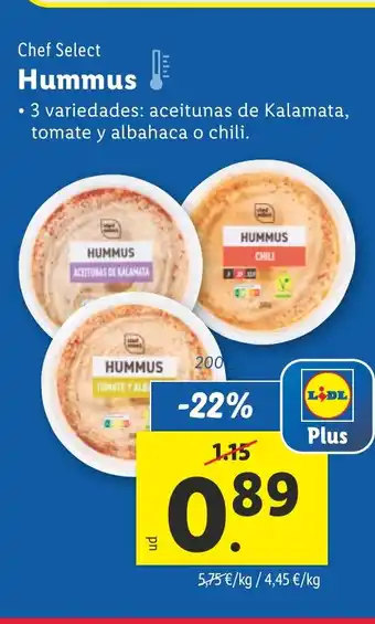 Lidl Hummus oferta