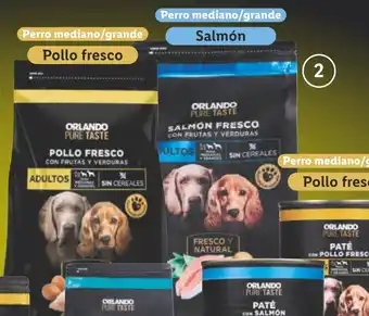 Lidl ORLANDO PURE TASTE Croquetas para perro con salmón /pollo fresco oferta