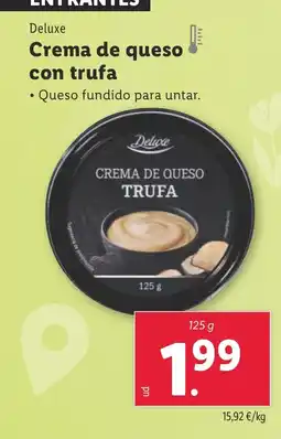 Lidl DELUXE Crema de queso con trufa oferta