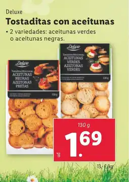 Lidl DELUXE Tostaditas con aceitunas oferta