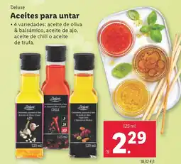 Lidl DELUXE Aceites para untar oferta