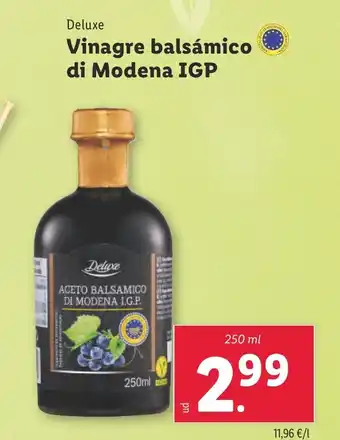 Lidl DELUXE Vinagre balsámico di Modena IGP oferta