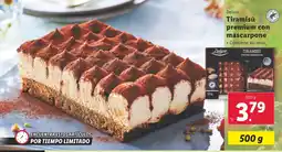 Lidl DELUXE Tiramisú premium con mascarpone oferta