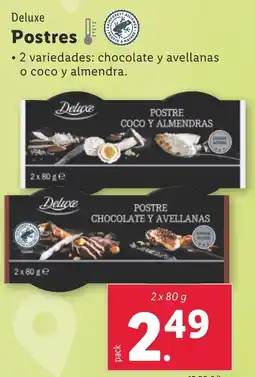 Lidl DELUXE  Postres oferta