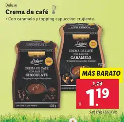 Lidl DELUXE Crema de café oferta