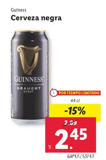 Lidl GUINNESS Cerveza negra oferta