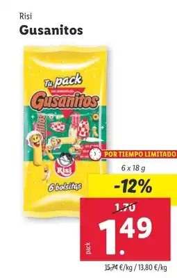 Lidl RISI Gusanitos oferta