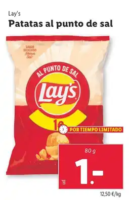 Lidl LAY'S Patatas al punto de sal oferta