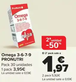 Carrefour PRONUTRI Omega 3-6-7-9 oferta