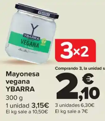 Carrefour YBARRA Mayonesa vegana oferta