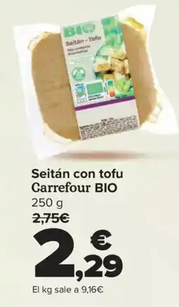 Carrefour Seitán con tofu carrefour bio oferta