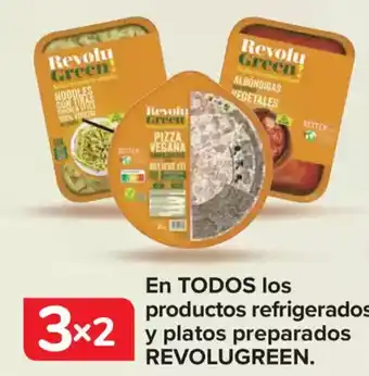 Carrefour REVOLUGREEN En todos los productos refrigerados y platos preparados oferta