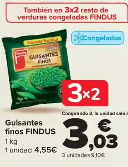 Carrefour FINDUS Guisantes finos oferta