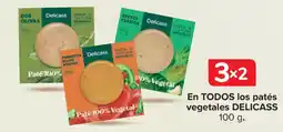 Carrefour DELICASS En todos los patés vegetales oferta