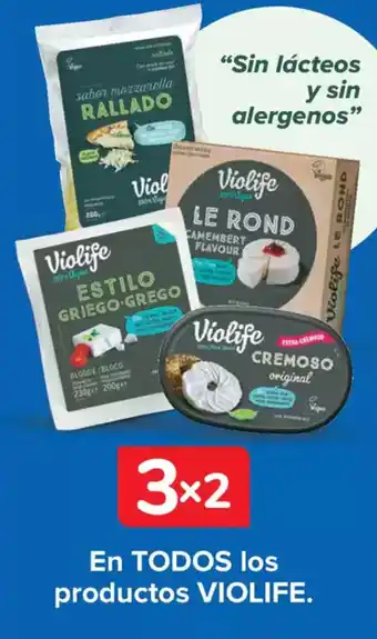 Carrefour VIOLIFE En todos los productos oferta