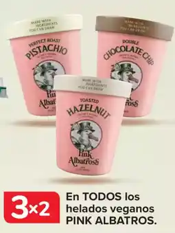 Carrefour PINK ALBATROS En todos los helados veganos oferta