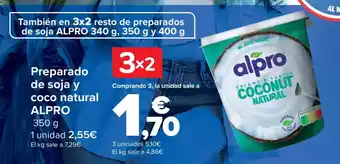 Carrefour ALPRO Preparado de soja y coco natural oferta