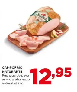 Alimerka CAMPOFRÍO NATURARTE Pechuga de pavo asado y ahumado natural, el kilo oferta