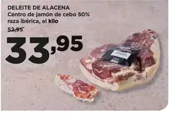 Alimerka DELEITE DE ALACENA Centro de jamón de cebo 50% raza ibérica oferta