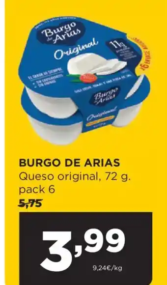 Alimerka BURGO DE ARIAS Queso original oferta