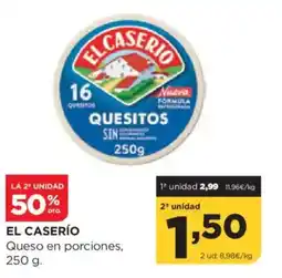 Alimerka EL CASERÍO Queso en porciones oferta