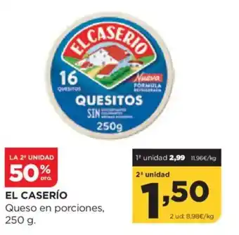 Alimerka EL CASERÍO Queso en porciones oferta