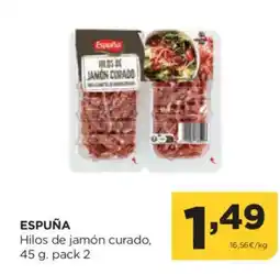 Alimerka ESPUÑA Hilos de jamón curado oferta