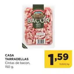 Alimerka CASA TARRADELLAS Cintas de bacon oferta