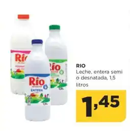 Alimerka RIO Leche, entera semi o desnatada oferta